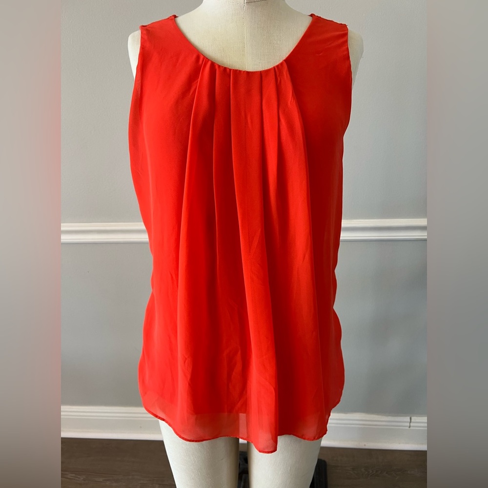 New York and Company orange top size medium